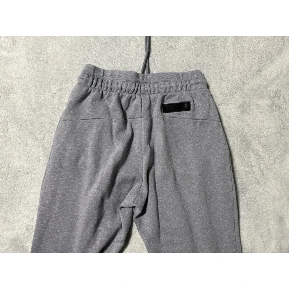 Nike Jordan Joggers Mens Medium Icon Fleece Cuffed Sweatpants 809472 Gray